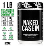 NAKED nutrition Naked Casein – Vanilla Micellar Casein Protein – 5 Pound Bulk, Gmo-Free, Gluten-Free, Soy-Free, Preservative-Free – Stimulate Muscle Growth – Enhance Recovery – 61 Servings
