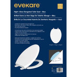 Night Glow Soft Elongated Closed Front Toilet Seat Blue – evekare